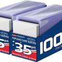 200 Card Sleeves - 3"x4" Hard Plastic Top Loaders for Cards - Trading Card Sleeve & Baseball Card Holder - Premium Topload Ablum Photocard Holder for Sports, Game & Kpop Cards (100Soft+100Hard)