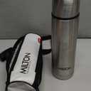 Milton Thermosteel Flip Lid Flask 350, Double Walled Vacuum Insulated Thermos 350 ml | 12 oz | 24 Hours Hot and Cold Water Bottle with Cover, 18/8 Stainless Steel, BPA Free, Leak-Proof | Silver