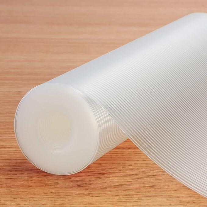 Glotoch Shelf and Drawer Liner for Kitchen Cabinet,17.5in x 24FT Non-Adhesive Cabinet Liners for Shelves Non Slip Waterproof Contact Paper for Cabinets Pantry, EVA Wire Shelf Liner Liner