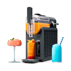 Merrysun Slushie Machine 88 oz with Dust Cover 7in1 Slushy Machine for Home, No Ice Needed, AutoClean, LED Display, Frozen Drink Maker for Margaritas, Cocktails, Milkshake, Smoothies