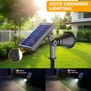 Solar Spot Lights Outdoor, 36 LEDs 1000LM Adjustable Solar Lights Outdoor Waterproof, 2-in-1 Solar Powered Spotlights Landscape Lighting for Garden, Yard, Pathway- 4 Pack (Cool White)