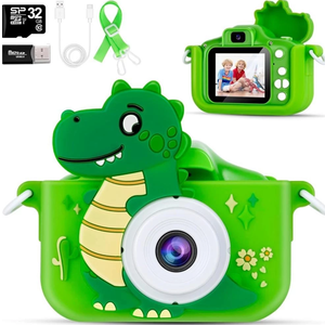 Kids Camera, AWANKOU Child Selfie Cameras for Girls Christmas Birthday Gift, 1080P Toddler Camera Toys with Soft Silicone Case for 3 4 5 6 7 8 9 10 11 12Year Old