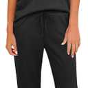 JiniGolla Womens Pajama Sets Waffle Knit Short Sleeve Shirt with Long Pajama Pants Soft Sleepwear Pj Lounge Sets (X-Large, Black)