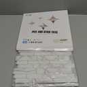 Art3d 10-Sheet Peel and Stick Backsplash, 12 in. x 12in. White Marble Design