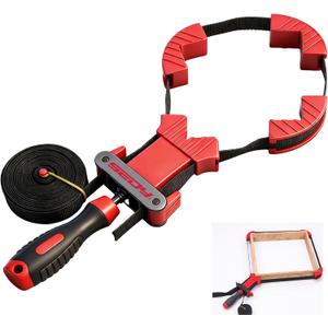 SEDY 13 ft. Belt Band Clamp Strap Clamp for Woodworking, Quick Release Frame Clamps with 90-Degree Corner Pieces