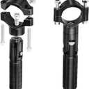 Foot Pegs Non-sliding Footrest Motorcycle Bicycle Folding Foot Pegs 90 Degree Foldable Electric Motorbike Passenger Footrests Rearsets Rear Set Footpegs Foot Rest Pedals (Black)