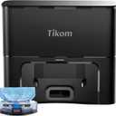 Tikom Self-Empty Base Only for 6000Pa L8000 Pro Robot Vacuum, 3L Bag Holds up to 90 Days of Dust (SD40)