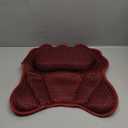 Bath Pillow RUVINCE Ergonomic Luxury Bathtub Pillow with Head,Neck, Shoulder and Back Support, 4D Bath Pillows for tub with 6 Powerful Suction Cups, Fits All Bathtub, Spa Tub, Hot Jacuzzi (Dark red)