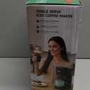 Tastyle Single Serve Coffee Maker Hot and Iced with Bold Brew, Small Coffee Machine for K Cup and Ground, Fits 7.3'' Travel Mug, Brews up to 16 Oz, 5 Cup Sizes, Compact for Office, RV& Hotel, Lavender