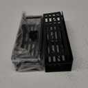 4 Pack Magnetic Spice Rack Organizer for Refrigerator and Oven, Black Fridge Organizers and Storage for Kitchen