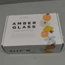 LiBa Amber Glass Spray Bottles 2 Pack, 16 oz Refillable Empty Spray Bottle for Cleaning, Essential Oils, Hair, Plants, Adjustable Nozzle for Squirt and Mist, Bleach/Vinegar/Rubbing Alcohol Safe