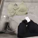 Angelhood Nursing Bras for Breastfeeding, Seamless Nursing Sports Bra Support Yoga Maternity Bras Pregnancy Sleep Bralette  Medium 3 Packs