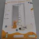 Interactive Cat Toys for Indoor Cats, Automatic Hanging Door Feather Toy Mouse & Ribbon Wand Teaser,USB-Rechargeable Self Play Chase Exercise Feather Toys for Bored Indoor Adult & Kitten Cats (White)