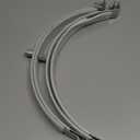 2 Sets 12 Inch Premium Hose Pipe Clamp，Heavy Duty Galvanized Iron Stove Pipe Hanger Strap，Wall Support Chimney and dryer vent clamp，Round Split Ring Conduit Metal PVC Tube Kit，with Rubber Cushioned