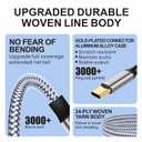 USB C to 3.5mm Audio Aux Jack Cable, Type C to Male Adapter, USB C to 3.5mm Headphone Car Stereo Cord Nylon Braided for Smartphone, Laptop, Tablet(6.5FT)