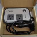 200W Car Power Inverter, FOVAL 12V DC to 110V AC Car Inverte with 4 USB Ports Car Outlet Adapter, Power Inverter for Vehicles, Car Plug Adapter Outlet for Laptop Computer Charger (Gray) 