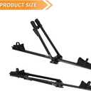 Bike Roof Rack for Car, Foldable Upright Bicycle Carrier, Rooftop Bike Rack, Lightweight Aluminum Roof Rack Bike Mount with Secure Locking, Black