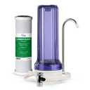 iSpring CKC1C Countertop Drinking Water Filtration System with Carbon Filter, 2.5" x 10", Clear