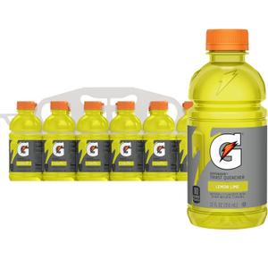 Gatorade Thirst Quencher, Lemon-Lime, 12 Fl Oz (Pack of 12), Best By: 12/30/25