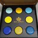 KUL KING'S Waterproof & Non-Slip Dog Command Buttons with Mat - 8 Recordable, Programmable Talking Buttons with Batteries, Stickers, Training Guide - Sound Buttons for Pet Communication