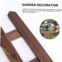 VICASKY Christmas Tree Fence Gate Clear For Barrier Around Cerca Para Arbol De Navidad Wooden Picket Fairy GardenSmall for or Garden Border Carbonized Eco Friendly Miniature Decoration Gardens Outdoor