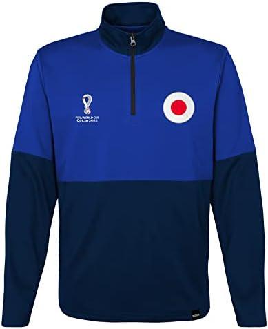 Outerstuff Men's FIFA World Cup Country 1/4 Zip Top, Small