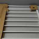 Toddleroo Easy Swing & Lock Baby Gate for Top of Stairs: 31" Tall, White