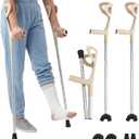 Forearm Crutches for Adults & Seniors, Adjustable Aluminum Pair, 
Extended Length	33.5 inches