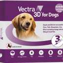 Vectra 3D for Dogs Flea, Tick & Mosquito Treatment & Prevention for Large Dogs (56 to 95 lbs), 3 month supply