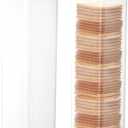 Youngever 2 Pack Plastic Cookie Containers, Cookie Jars, Cookie Cracker & Biscuit Storage Container, Food Storage Containers with Lid (Square)