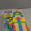 Melissa & Doug Wooden Building Blocks, 100-Piece Set of Sorting & Stacking Toys in 4 Colors and 9 Shapes, Classic Toddler Toys for Girls & Boys Ages 2+ - FSC Certified