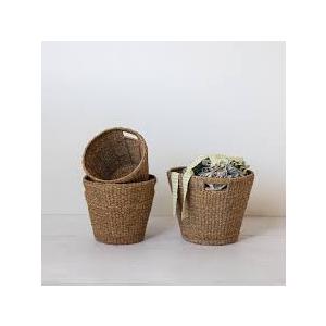 Baskets, Set of 3 for Home, Office, Dorm Room, Living Room, Bedroom, Bathroom, Nursery Storage and Organization (16x16/14x13/13x9 inch)