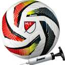 Franklin Sports MLS Tornado Soccer Ball - Soft Cover - Official Size and Weight Soccer Ball - Air Pump Included (Size 4 - Ages 8-12)