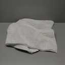 SUBRTEX Bathroom Rugs Chenille Bath Rug Soft Short Plush Bath Mat Soft Shower Mat Water Absorbent Shower Mat Quick Dry Machine Washable (White, 20" x 32")