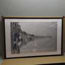 upsimples 24x36 Poster Frame, Display Pictures 20x30 with Mat or 24 x 36 Without, Wall Hanging Picture Frames, Black, 1 Pack