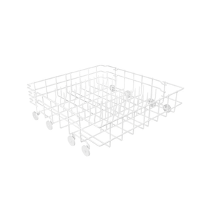 Upgrade 808602302 Lower Dishrack Fit For Kenmore For Frigidaire 808602302 Lower Dishrack Assembly with 154174501 Wheels Replace 154432602 154432601 154319706 dishwasher bottom basket 1 Year Service