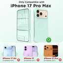 Magnetic for iPhone 17 Pro Max Case 6.9", Compatible with MagSafe, [Integrated Silicone Camera Control Cover] [Screen Protector], 2X MIL-STD Drop Protection for 17 ProMax Case, Mint Green