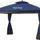 Replacement Cover for 10X12Ft Oakmont Gazebo L-GZ1188PST-A,Pinehurst Gazebo L-GZ1188PST, Navy Blue