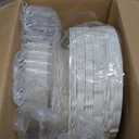 U-QE 100 Pieces Ivory Plastic Plates for Party - Ivory Disposable Plastic Plates - Heavy Duty Disposable Platos Including 50 Dinner 10 '' & 50 Dessert 7.5 '' for Christmas