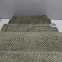 EHEYCIGA Curved Dog Stairs Ramp for High Beds 22.6" H, 5-Step Dog Steps for Small Dogs and Cats, Pet Stairs for High Bed Climbing, Non-Slip Balanced Pet Step Indoor, Military Green