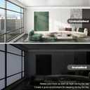 23.6"x 118" White Thickened Total Blackout Window Film, Sun Heat Blocking Privacy Cover for Glass, Removable Opaque Sun Blocking Heat Control Room Home Day Sleep Light Blocker