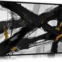 Framed Canvas Wall Art for Living Room Large Black and White Abstract Wall Art for Bedroom Office Modern Canvas Prints Size 20x40 inch (20L" x 40W")