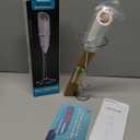 SIMPLETASTE Milk Frother Handheld Battery Operated Electric Foam Maker, Drink Mixer with Stainless Steel Whisk and Stand for Cappuccino, Bulletproof Coffee, Latte (White)