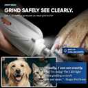 2-in-1 Dog & Cat Nail Clippers and Grinder with Light Upgraded Safety Guard to Avoid Overcutting, Sharp Blade, Painless Quiet Pet Nail Claw Trimmers, Professional Grooming Tool for Large Small Pets
