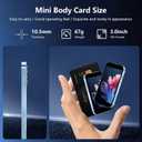 Mini Phone 3.0" HD Touch Screen Mini Smartphone World's Smallest Unlocked Android Compact Mobile Phone for Kids & Students Cell Phone wih GPS Dual SIM Face ID 2GB+16GB Black