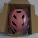 Retrospec Lennon Bike Helmet with LED Safety Light Adjustable Dial & Removable Visor Matte Melon