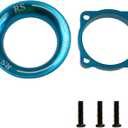 ShareGoo Metal Cooling Fan Cover Air Inlet Channel for 25mm x 25mm ESC Cooling Fan Heatsink Fit 1/8 1/10 1/12 1/16 RC Car ESC,Mounting Hole Distance 20mm (Blue)