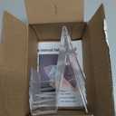 Aredpoook 6 Pack Acrylic Book Stand, Clear Easel Stand for Display, Book Display Holder, Display Stand for Album, CD, Magazine, Postcard, Picture, Plate, Artworks, Phone, Tablet