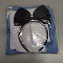 Irtysh Girl Blue Dress White Apron Halloween Cosplay Costume With Bow Hair Band Stockings Set(150)