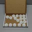 Homemory 24-Pack Flameless LED Tea Lights Candles Battery Operated, 200+Hour Fake Electric Candles TeaLights for Votive, Halloween, Ofrenda, Diya, Wedding Centerpiece Table Decor, Funeral, Christmas (Warm White Light, White Base)